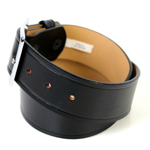 NEW DUTYMAN 1611 BLACK GENUINE LEATHER RMVBL BUCKLE SECURITY POLICE BELT 28 (14D - Picture 3 of 9